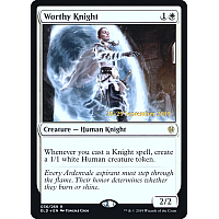 Worthy Knight (Foil) (Throne of Eldraine Prerelease)