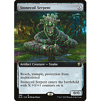 Stonecoil Serpent (Foil) (Extended art)