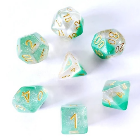 A Role Playing Dice Set: Spring Dew_boxshot