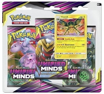 Pokémon TCG: Unified Minds Booster 3PK Blister ( Vikavolt )_boxshot