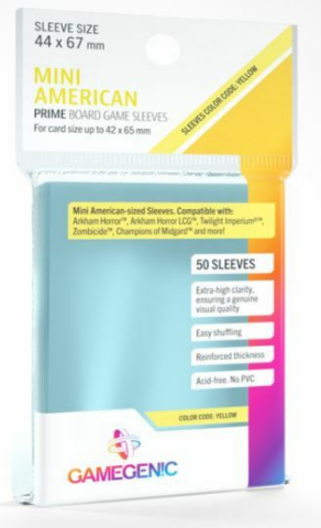 (44x67 mm) Gamegenic - PRIME Mini American Sleeves_boxshot