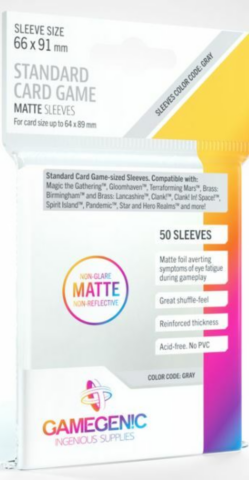 (66x91 mm) Gamegenic - Matte Standard Card Game Sleeves _boxshot