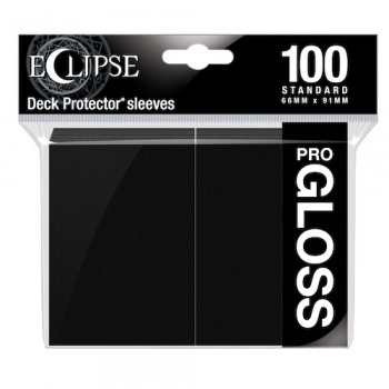 UP - Standard Sleeves - Gloss Eclipse - Jet Black (100 Sleeves)_boxshot