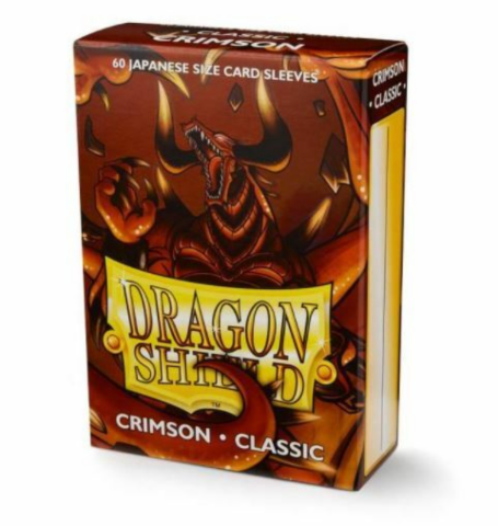 Dragon Shield Japanese Art Sleeves - Classic Crimson (60 Sleeves)_boxshot