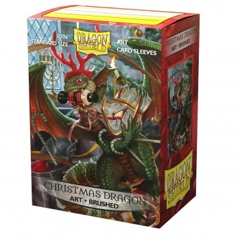 Dragon Shield Brushed Art Sleeves - Christmas Dragon 2020 (100 Sleeves)_boxshot