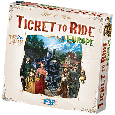 Ticket to Ride: Europe 15th Anniversary (Svenska Regler) _boxshot