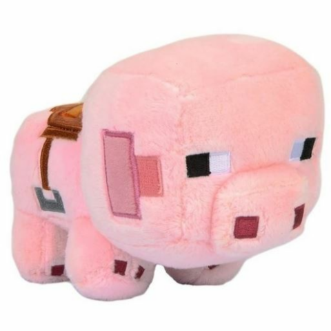 Leksakshallen - Minecraft - Happy Explorer Saddled Pig Plush_boxshot