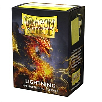 Dragon Shield Standard Matte Dual Sleeves - Lightning 'Ailia' (100 Sleeves)