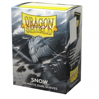 Dragon Shield Standard Matte Dual Sleeves - Snow 'Nirin' (100 Sleeves)_boxshot