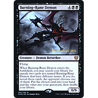 Burning-Rune Demon (Foil) (Prerelease)