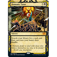 Demonic Tutor (Etched Foil) (Borderless)