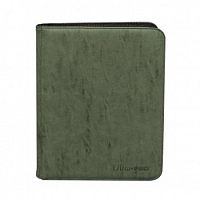 UP - Zippered Suede 9-Pocket Premium PRO-Binder - Emerald