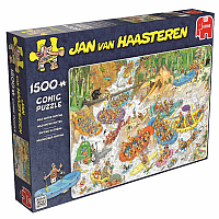 1500 Bitar - Jan Van Haasteren: Wild Water Rafting