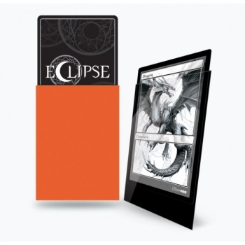 UP - Standard Sleeves - Gloss Eclipse - Pumpkin Orange (100 Sleeves)_boxshot