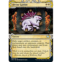Divine Gambit (Etched Foil) (Borderless)