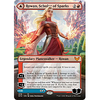 Rowan, Scholar of Sparks // Will, Scholar of Frost (Foil) (Borderless)