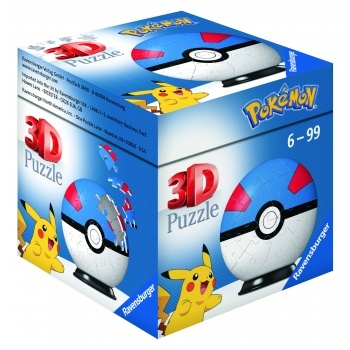 54 bitar - 3D Puzzle-Ball - Pokémon Superball_boxshot