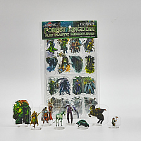 Flat Plastic Miniatures: Forest Kingdoms 62Pc