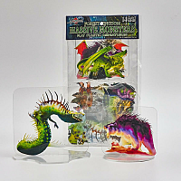 Flat Plastic Miniatures: Forest Kingdoms Massive Monsters 14Pc