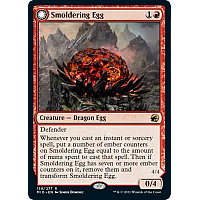 Smoldering Egg // Ashmouth Dragon (Foil)