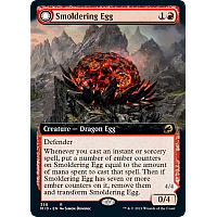 Smoldering Egg // Ashmouth Dragon (Foil) (Extended Art)