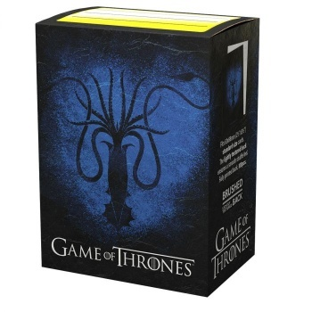 Dragon Shield Standard Sleeves - Game of Thrones House Greyjoy (100 Sleeves)_boxshot