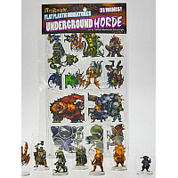 Flat Plastic Miniatures: Underground Horde 31Pc