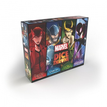Dice Throne Marvel 4-Hero Box (Scarlet Witch, Thor, Loki, Spider-Man)_boxshot