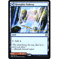 Riverglide Pathway // Lavaglide Pathway (Foil) (Prerelease)