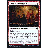 Curse of Shaken Faith (Foil) (Prerelease)