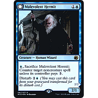 Malevolent Hermit // Benevolent Geist (Foil) (Prerelease)