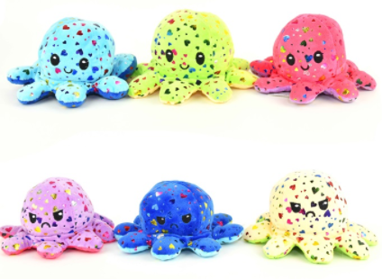 Reversible Octopus 10x17cm (olika färger - hjärtan)_boxshot