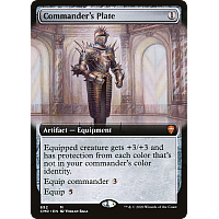 Commander's Plate (Foil) (Extended Art)