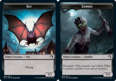 Bat // Zombie (Foil) [Token]_boxshot