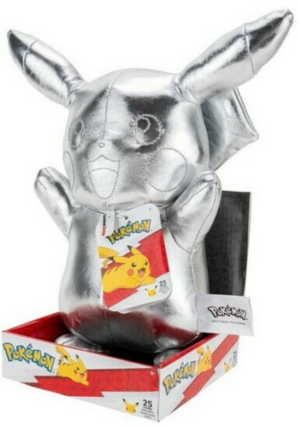 Leksakshallen - Pokemon - Silver Pikachu 30 cm (25 Years)_boxshot