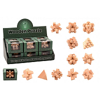 Brainteaser mwooden puzzle (7.5x7.5cm)