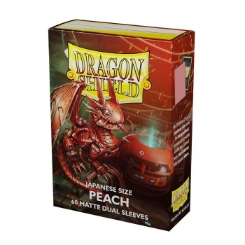 Dragon Shield Japanese size Matte Dual Sleeves - Peach Piip (60 Sleeves)_boxshot