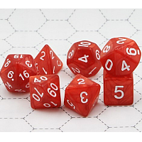 DND Dice Set - Red Candy