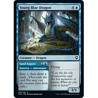 Young Blue Dragon // Sand Augury (Foil)