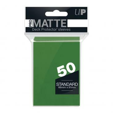 50ct Pro-Matte Green Standard Deck Protectors_boxshot