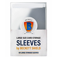 Beckett Shield Large Storage Sleeves (50 Sleeves)