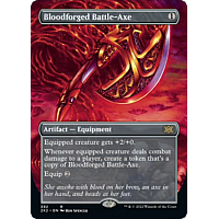Bloodforged Battle-Axe (Foil) (Borderless)
