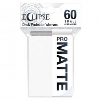 UP - Eclipse Matte Small Sleeves: Arctic White (60 Sleeves)_boxshot