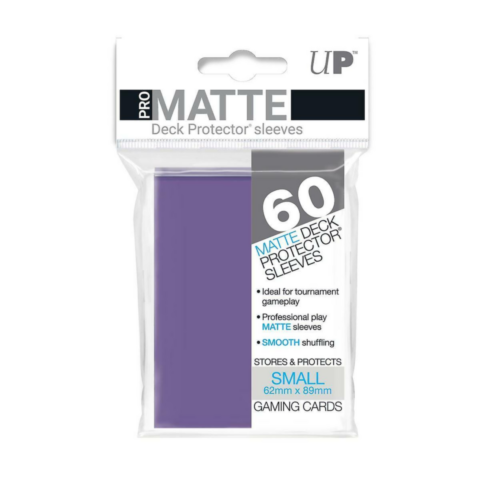 60ct Pro-Matte Purple Small Deck Protectors_boxshot