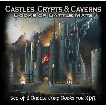 Castles Crypts and Caverns - Books of Battle Mats_boxshot