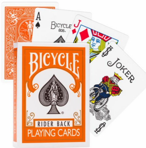 Bicycle Rider Standard poker cards (Orange)_boxshot