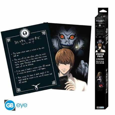 DEATH NOTE - Set 2 Chibi Posters - Light & Death Note (52x38cm)_boxshot