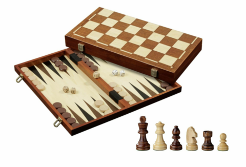 Chess Backgammon Checkers Set, field 45 mm (2510)_boxshot