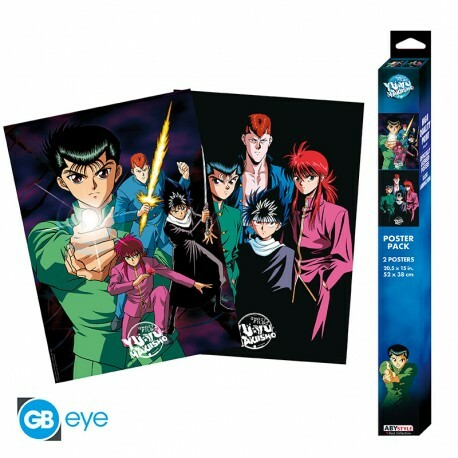 YU YU HAKUSHO - Set 2 Chibi Posters - Yusuke and his group (52x38 cm)_boxshot