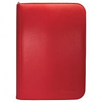 UP - Vivid:  4-Pocket Zippered PRO-Binder - Red